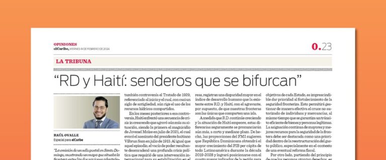 RD y Haití: senderos que se bifurcan